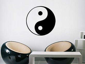 Wandtattoo Yin & Yang