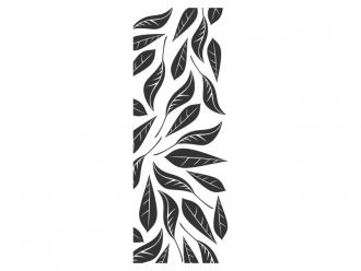 Wandtattoo Wandbanner Blätter Motivansicht