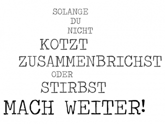 Wandtattoo Mach weiter Motivansicht