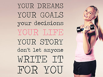 Wandtattoo Your dreams your goals