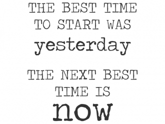 Wandtattoo The best time Motivansicht