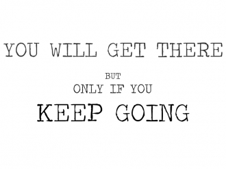 Wandtattoo You will get there Motivansicht