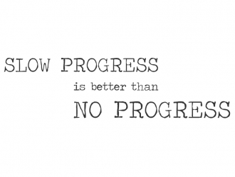 Wandtattoo Slow progress Motivansicht