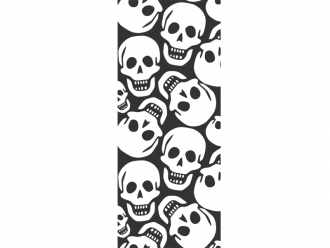 Wandtattoo Wandbanner Totenköpfe Motivansicht