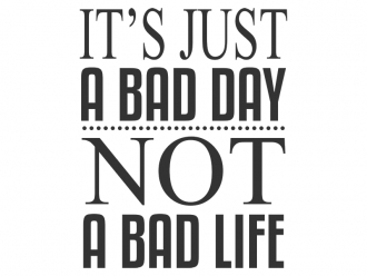 Wandtattoo Just a bad day Motivansicht