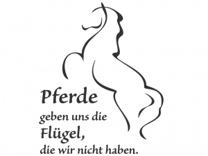 Wandtattoo Pferde geben uns... Motivansicht