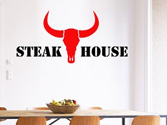 Wandtattoo Steak House