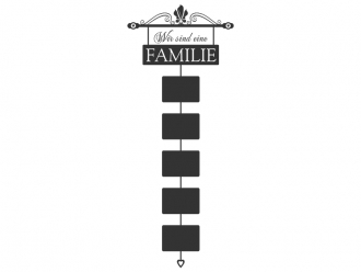 Wandtattoo Fotorahmen Wir sind eine Familie Motivansicht