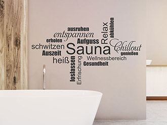 Wandtattoo Bad Sauna Schlafzimmer Badezimmer Wellness Oase Wandspruch Wt299956 