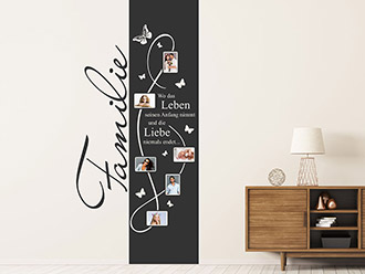 Wandtattoo Fotobanner Familie