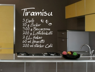 Wandtattoo Tiramisu