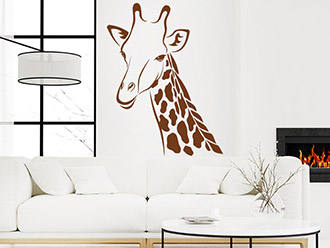 Wandtattoo Giraffe