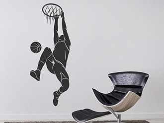 Wandtattoo Basketball Dunking