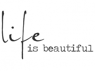 Wandtattoo Modernes Life is beautiful Motivansicht
