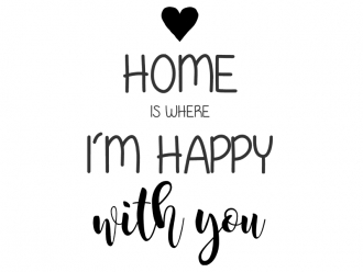 Wandtattoo Home is where Motivansicht