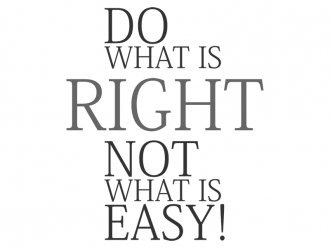 Wandtattoo Do what is right Motivansicht