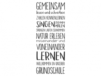 Wandtattoo Grundschule Motivansicht