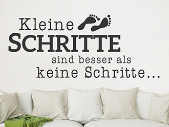 Wandtattoo Kleine Schritte