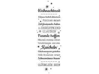 Wandtattoo Weihnachtszeit Motivansicht