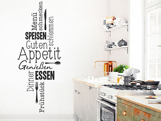 Wandtattoo Guten Appetit Worte