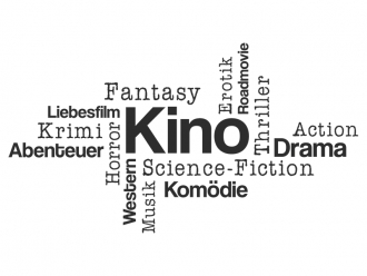 Wandtattoo Kino Wortwolke Motivansicht