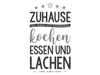 Wandtattoo Zusammen kochen Motivansicht