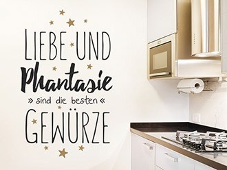 Wandtattoo Liebe und Phantasie