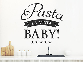 Wandtattoo Pasta La Vista Baby