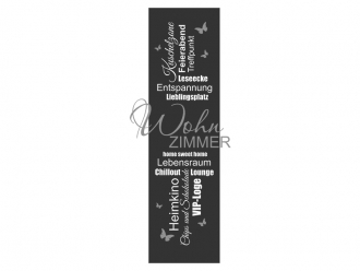 Wandtattoo Wandbanner Wohnzimmer Motivansicht