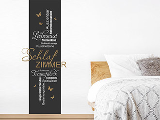 Wandtattoo Wandbanner Schlafzimmer