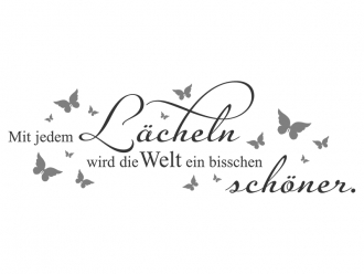 Wandtattoo Mit jedem Lächeln... Motivansicht