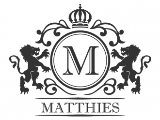 Wandtattoo Familienwappen mit Löwen und Name Motivansicht
