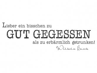 Wandtattoo Gut gegessen Motivansicht