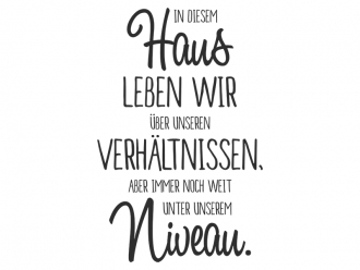 Wandtattoo In diesem Haus leben wir... Motivansicht