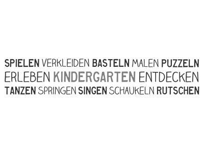 Wandtattoo Bordüre Kindergarten Motivansicht