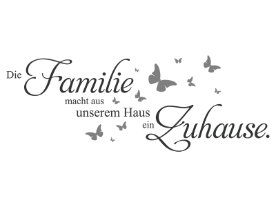 Wandtattoo Die Familie Motivansicht