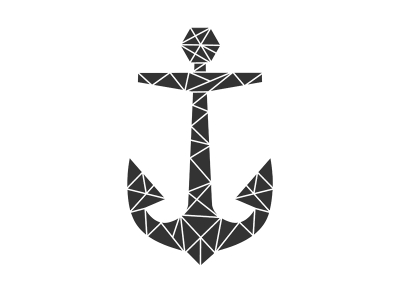 Wandtattoo Origami Anker Motivansicht