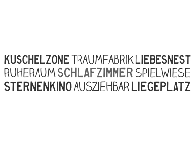 Wandtattoo Bordüre Schlafzimmer Motivansicht