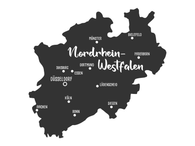 Wandtattoo Nordrhein-Westfalen Motivansicht