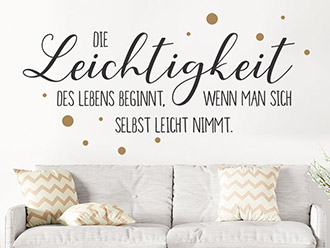 Wandtattoo Leichtigkeit