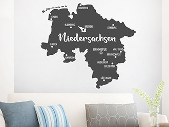 Wandtattoo Niedersachsen