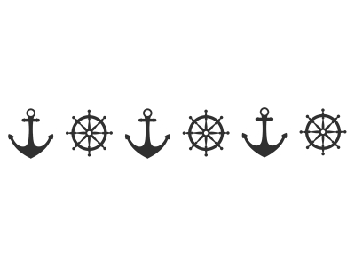 Wandtattoo Bordüre Maritim Motivansicht
