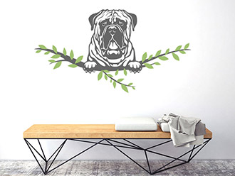 Wandtattoo Bullmastiff