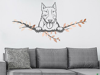 Wandtattoo Bull Terrier