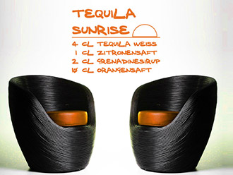 Wandtattoo Tequila Sunrise