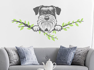 Wandtattoo Schnauzer