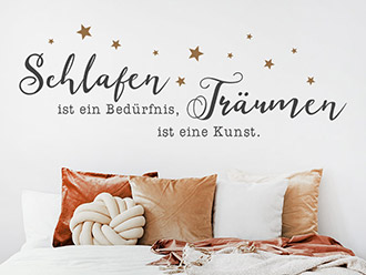 Wandtattoo Schlafen ist ein Bedürfnis