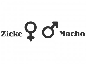 Wandtattoo Zicke & Macho Motivansicht