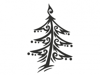 Wandtattoo Tannenbaum Motivansicht