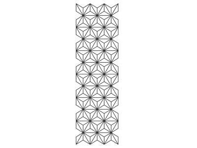 Wandtattoo Wandbanner Geometrisches Ornament Motivansicht